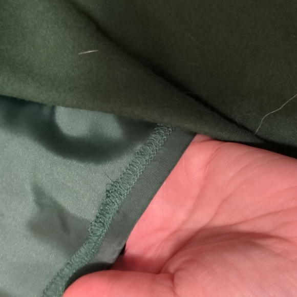 Beautiful Forest Green wool blend circle skirt - Picture 5 of 6